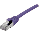 CORDON PATCH RJ45 S/FTP CAT 6a LSOH Snagless Violet 0,30m